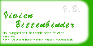vivien bittenbinder business card